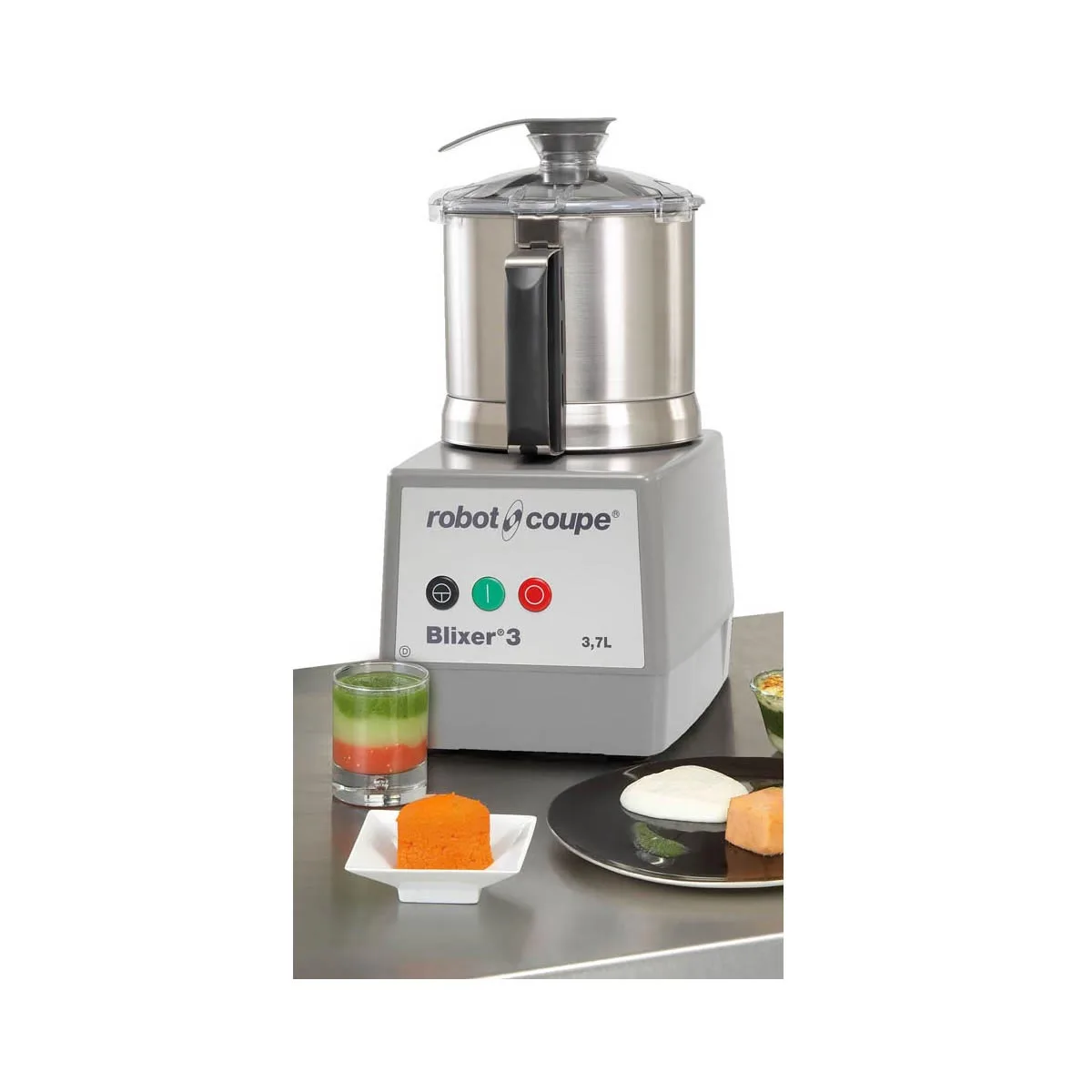 Robot Coupe BLIXER3 Food Processor, 3.7-L Stainless Steel Batch Bowl, 1-Speed, 1 1/2 hp