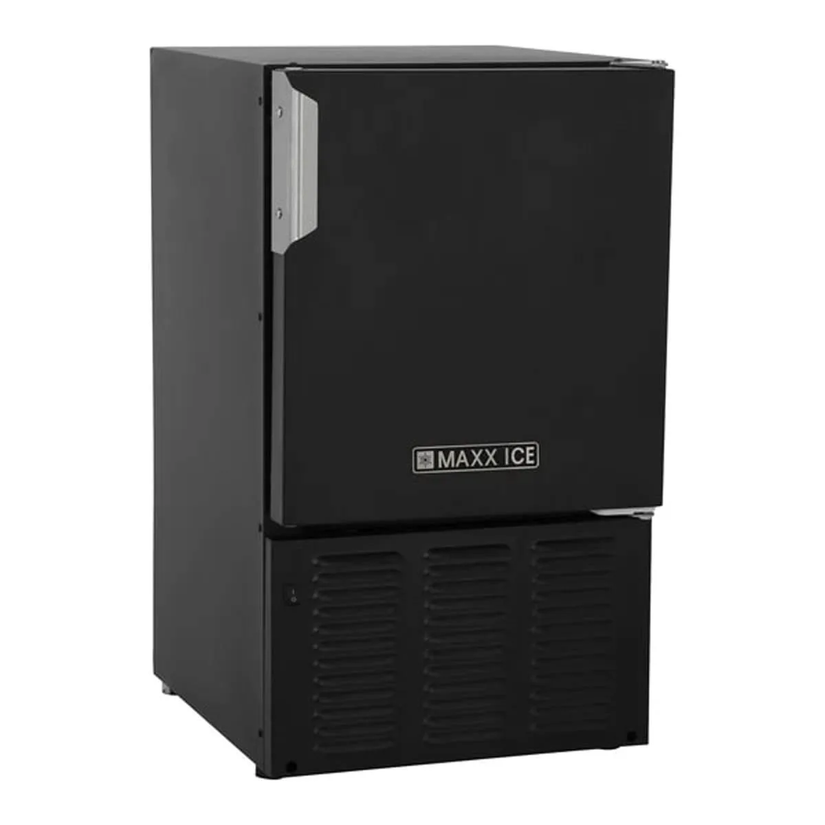 Maxx Ice MMAR25B 14" Air Cooled Crescent 25 lb Undercounter Ice Machine with 12 lb Bin, Black