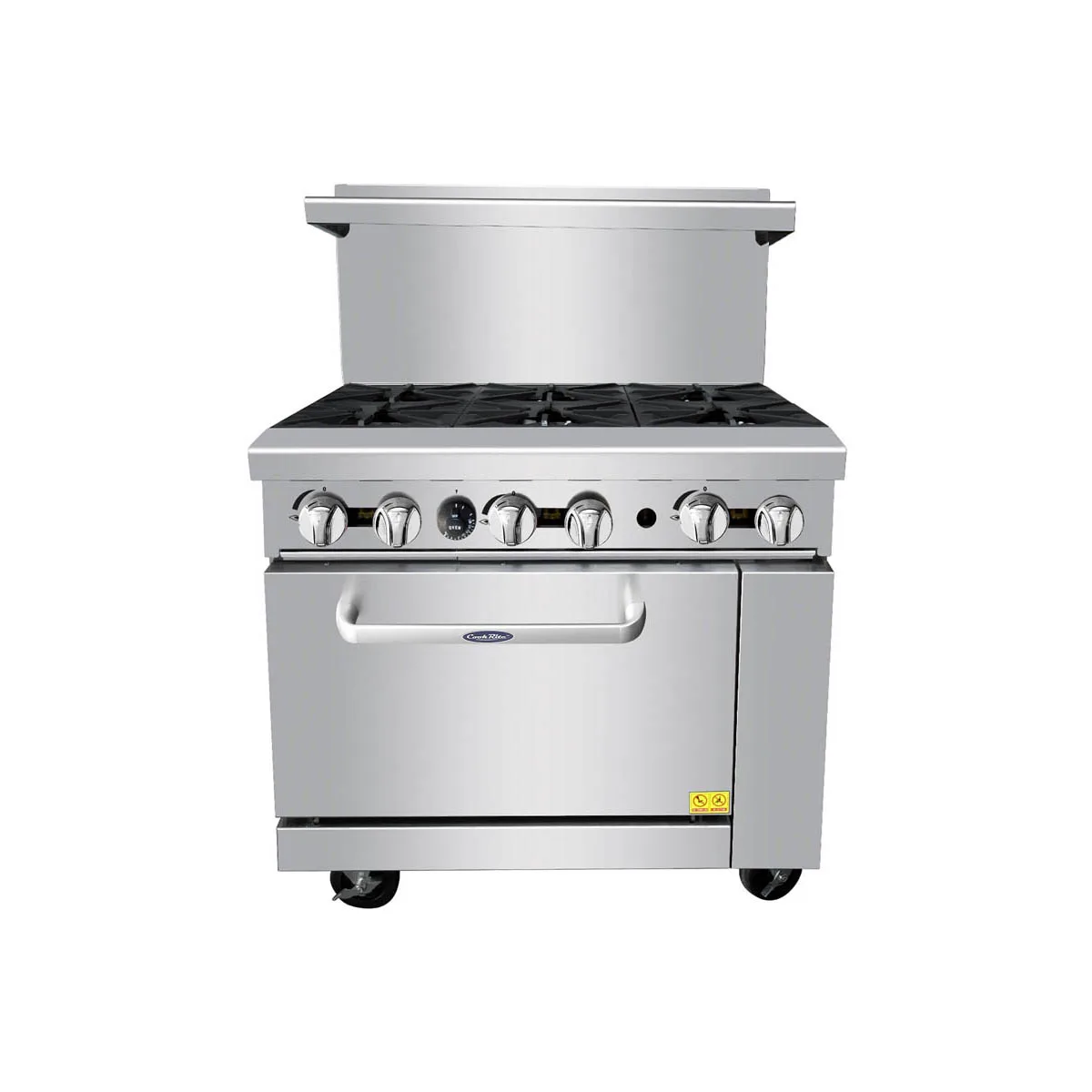 Atosa USA AGR-6B-LP 36" LP Gas Restaurant Range w/ (6) Open Burners & (1) Oven, 219.000 BTU