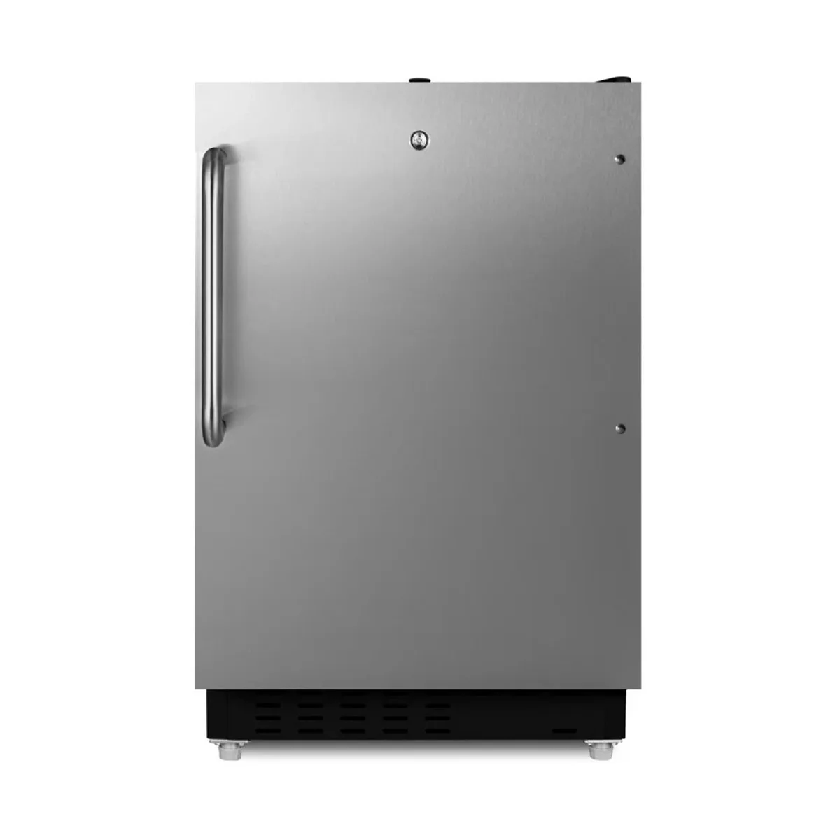 Summit ALRF49BCSS 20" Built-in or Freestanding Undercounter Refrigerator Freezer, Stainless Steel, 2.68 cu. ft.