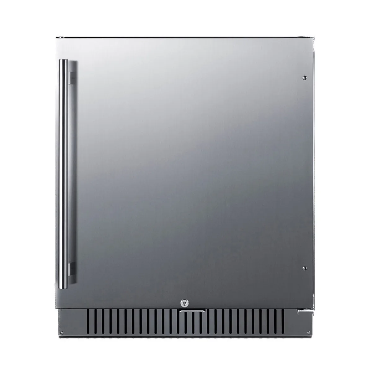 Summit FF27BSSADA 27" Built-in Undercounter Refrigerator in Black, Stainless Steel Door, ADA Compliant, 5 cu. ft.