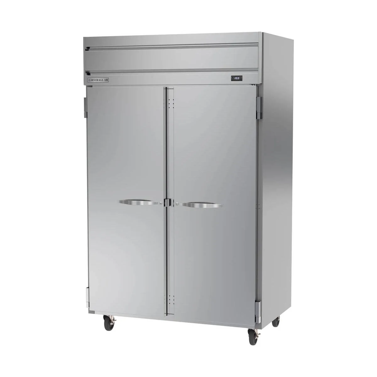 Beverage Air HFS2HC-1S 52" 2-Section Reach-In Freezer, 2 Solid Doors, Top Mount, 45.2 cu. ft., Stainless Steel