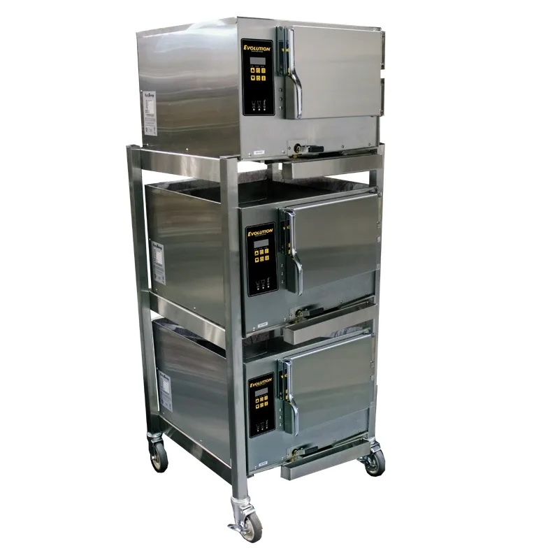 AccuTemp E32403E110 TPL 9 Pan Electric Boilerless Convection Steamer, Triple Stacked, Plumbed