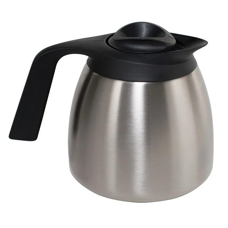BUNN 51746.0101 Decanter – 64 oz (1.9 L) Vacuum‑Insulated Stainless Steel Brew‑Through Lid - 1/Pack