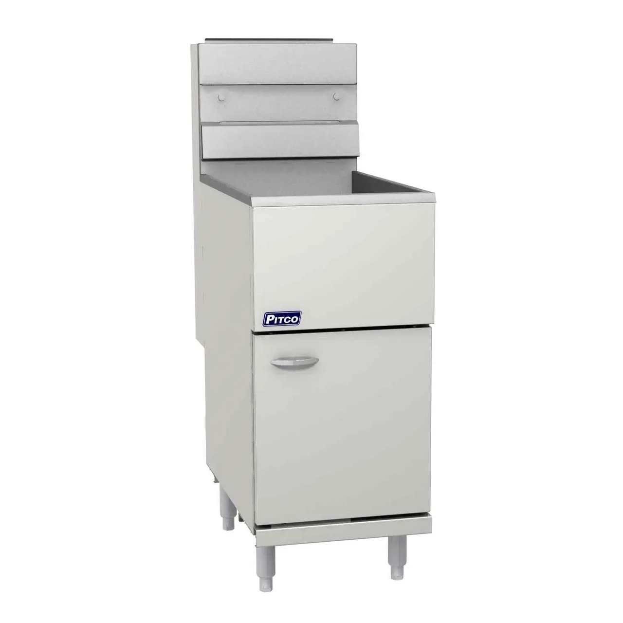 Pitco 35C+S Quick Ship Full Pot Floor Model Economy Gas Fryer w/ 35-40 lbs Capacity, 90.000 BTU