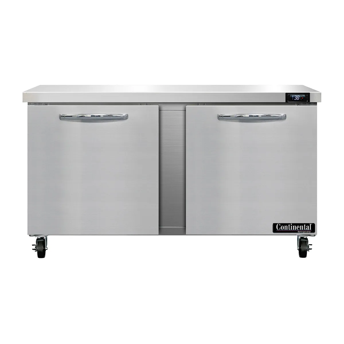Continental Refrigerator SW60N 60" 2-Section Worktop Refrigerator w/ 2 Doors, 17 cu. ft.