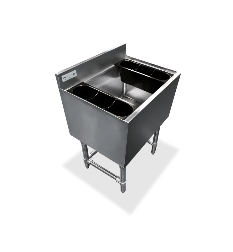 Steel Works SWIB184812 Underbar Ice Chest, 48" X 18" X 33 1/8"H