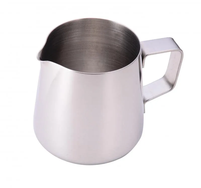 Omcan USA 80037 66oz Stainless Steel Frothing Pitcher, Restaurant Water Pitcher, Handle