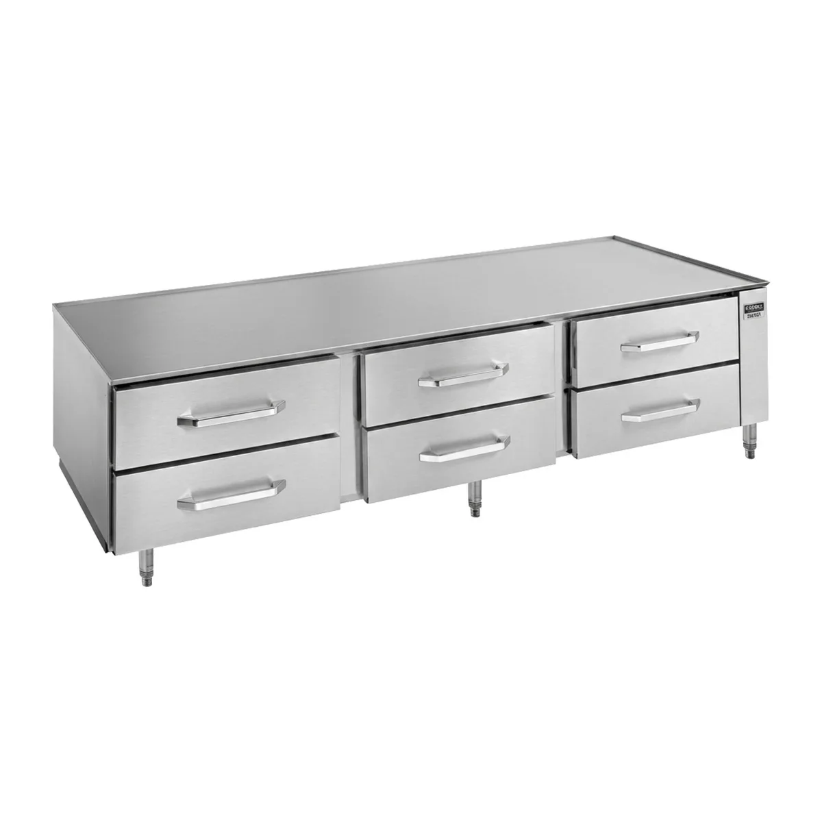 Randell 20092R 92" 6 Drawers Refrigerated Chef Base w/ Marine Edge, Remote