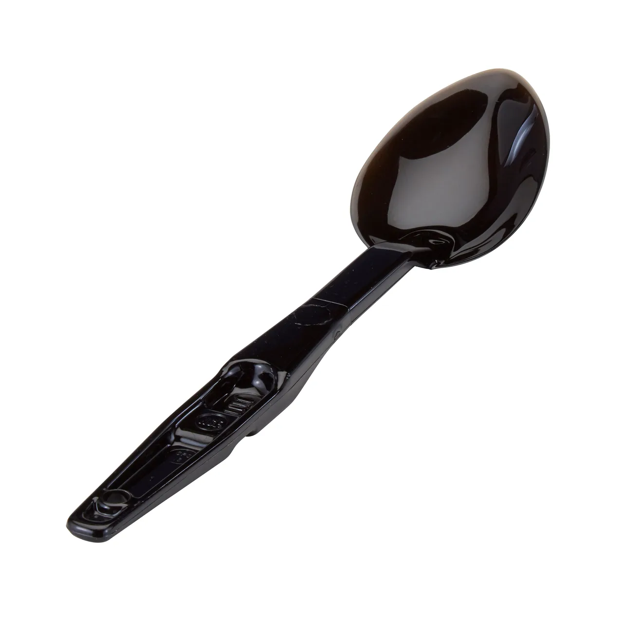 Cambro SPO13CW110 - Deli Serving Spoon, 13" Black Plastic, Back, Hanging Hole, NSF