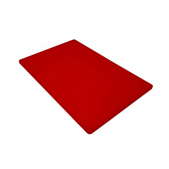 Omcan USA 41200 Cutting Board, 12" x 18" x 1/2" Red Plastic, Dishwasher Safe, USDA/FDA/NSF