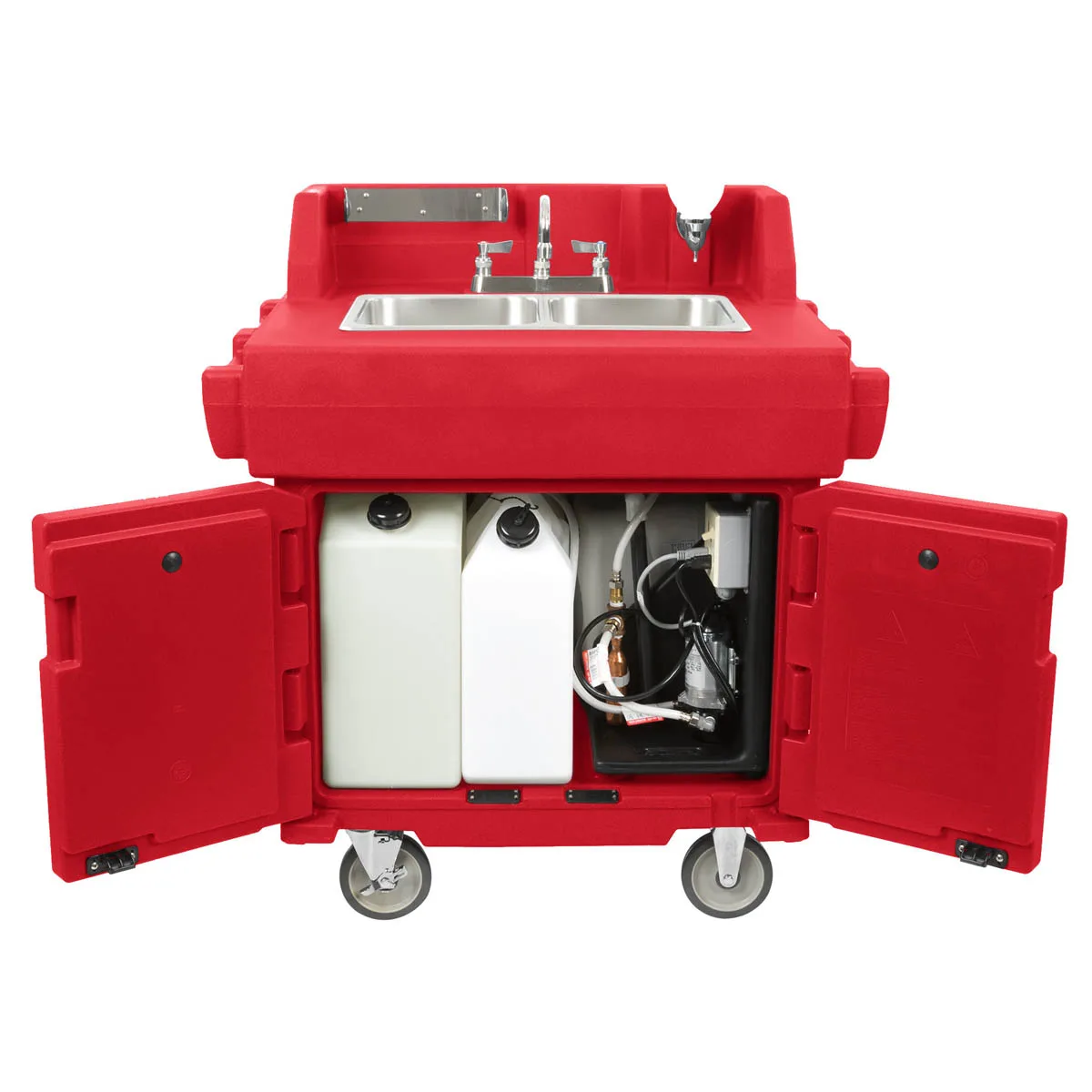 Cambro KSC402158 Camkiosk® Hand Sink Cart, with 2 Compartment Sink