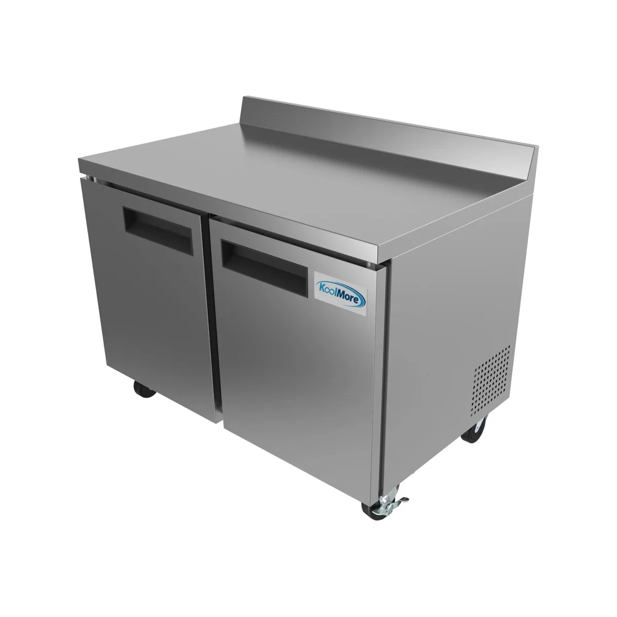 Koolmore RWT-2D-12C 47" 2-Section Worktop Refrigerator w/ 2 Doors, 12 cu. ft.