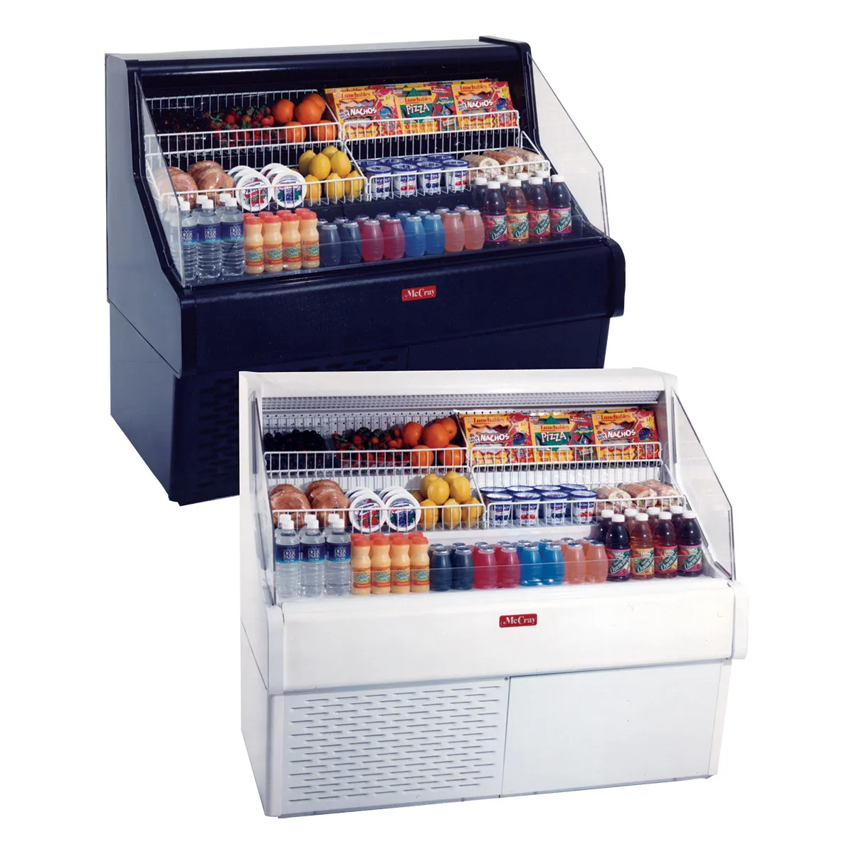 Howard-McCray SC-OS30E-3-LED 39'' Horizontal Impluse Open Merchandiser in White, Self-Contained