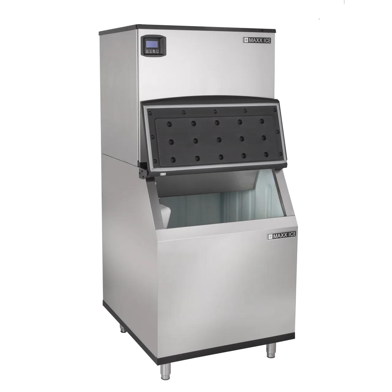 Maxx Ice MIM370N-B470 Ice Maker, 30" Wide Cube, 373 lb/Day, Black Trim, 470 lb Bin, ENERGY STAR®