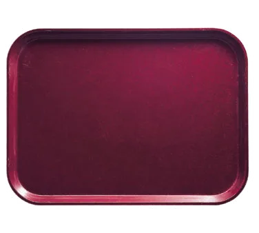 Cambro 1622522 Camtray Rectangular Tray – 16" x 22", Fiberglass, Burgundy Wine, NSF, Dishwasher Safe