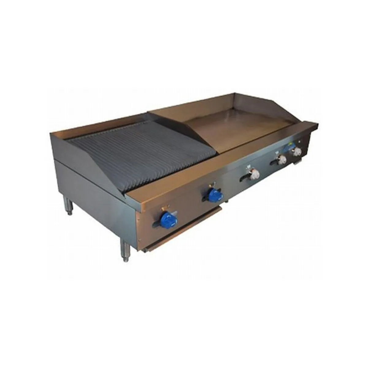 Comstock-Castle FHP60-24T-3RB 60" Countertop Gas Griddle/Charbroiler Combination, 115.000 BTU