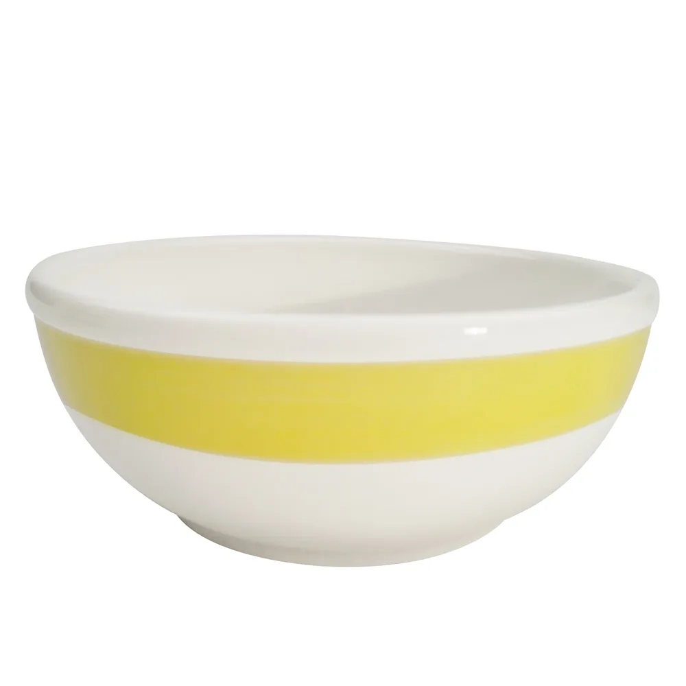 CAC China R-18-Y Nappie Bowl, 15 Oz., 5-7/8" Dia x 2-1/4" H, Ceramic, Yellow, Dishwasher - Dozen