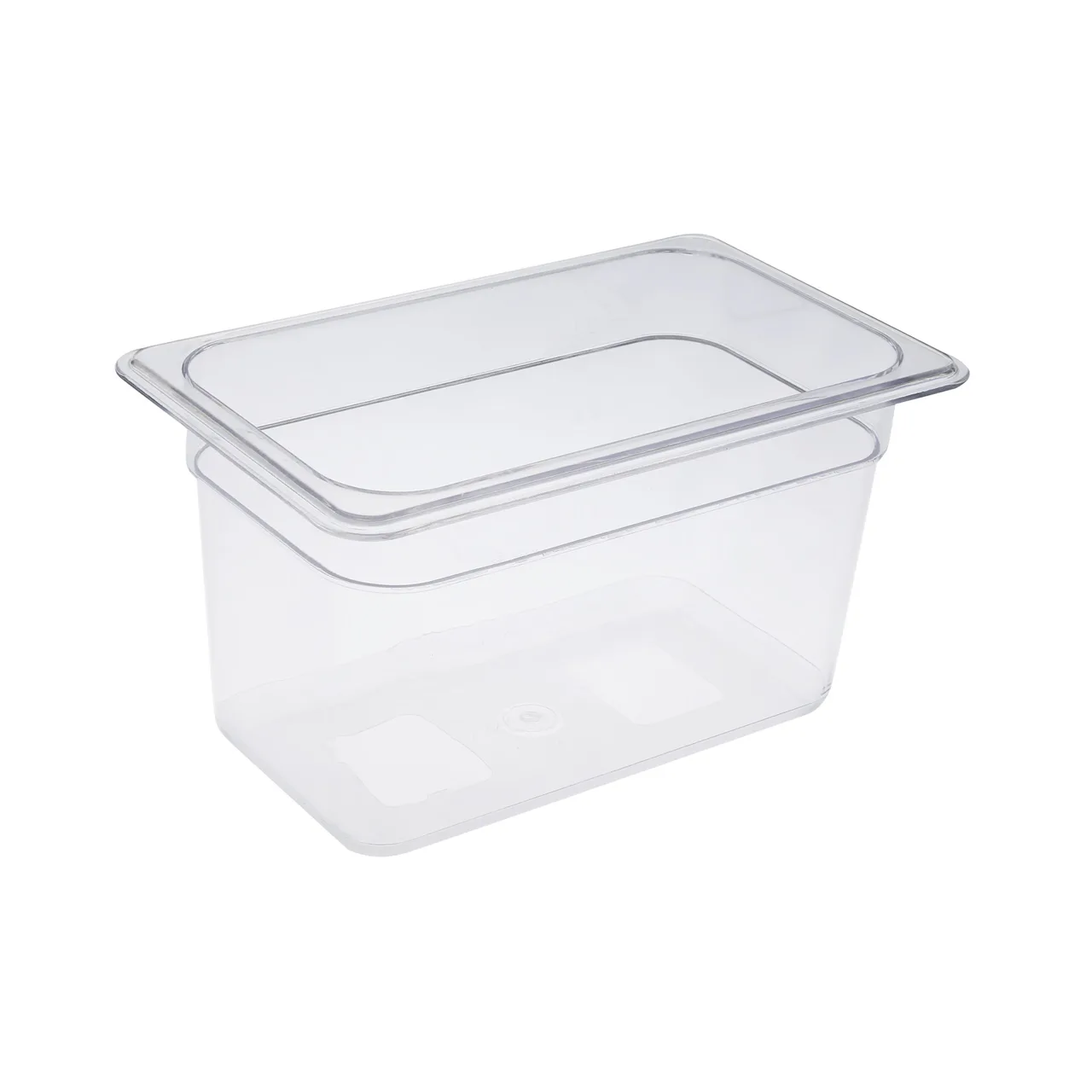 CAC China PCFP-Q6 Polycarbonate Food Pan, 1/4-Size, 6" Deep, Clear, Non-Stick