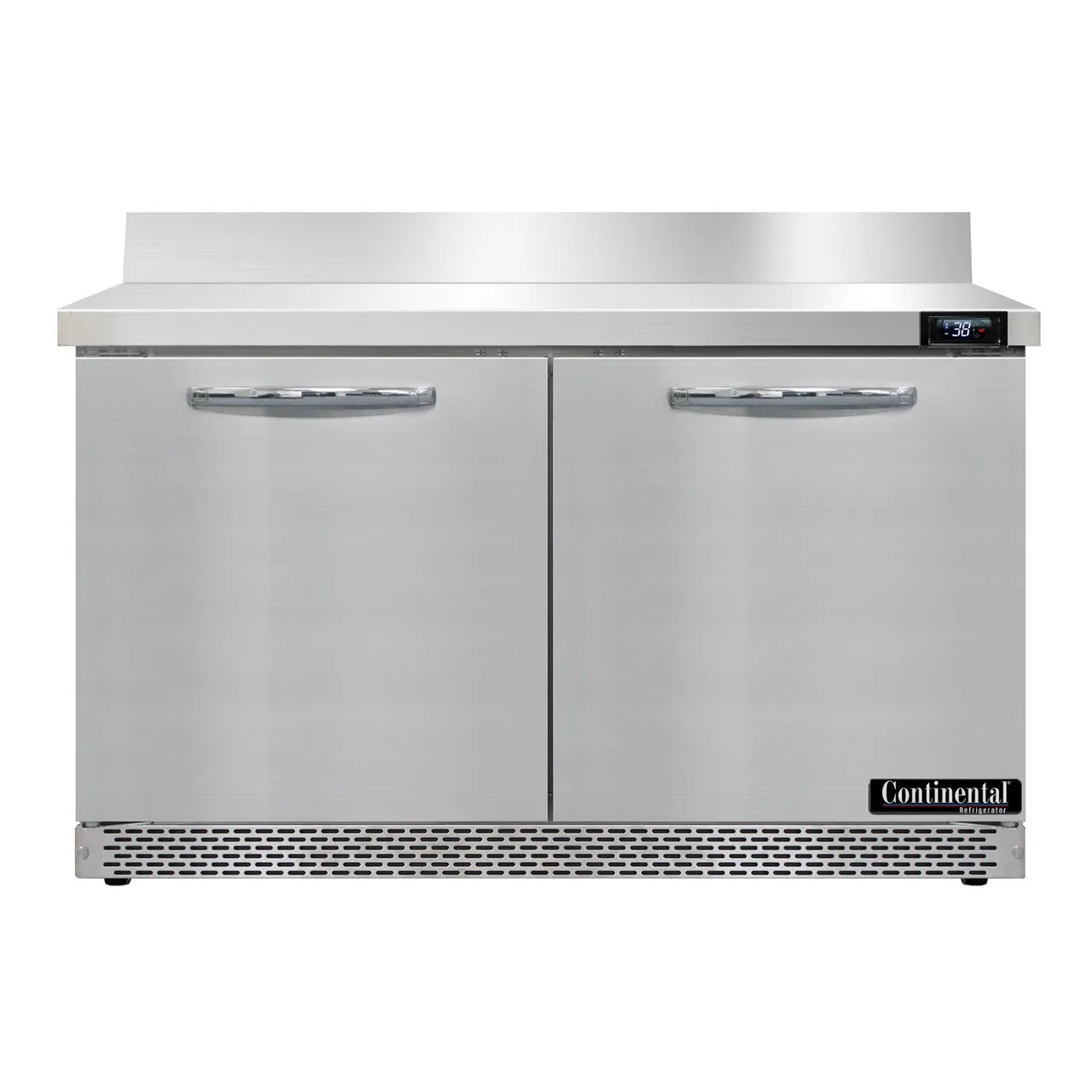 Continental Refrigerator SW48NBS-FB 48" 2-Section WorkTop Refrigerator w/ 2 Doors, 13.4 cu. ft..