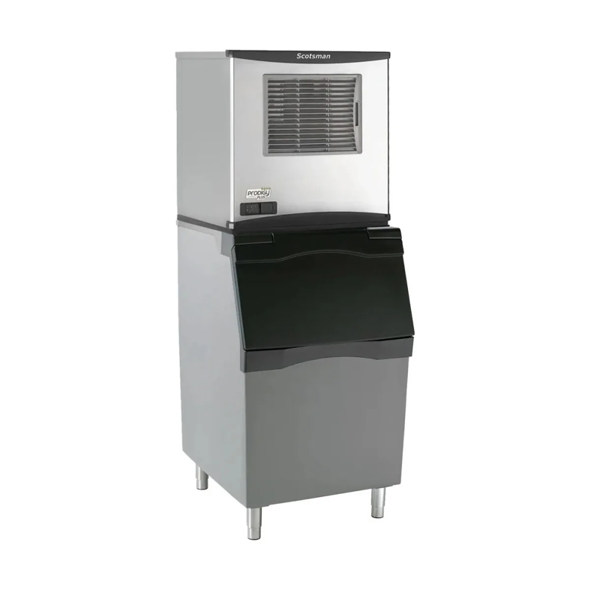 Scotsman NS0422AX-1/B530P/KBT27 Air Cooled Nugget 420 lb Ice Machine with Bin, 536 lb Plastic