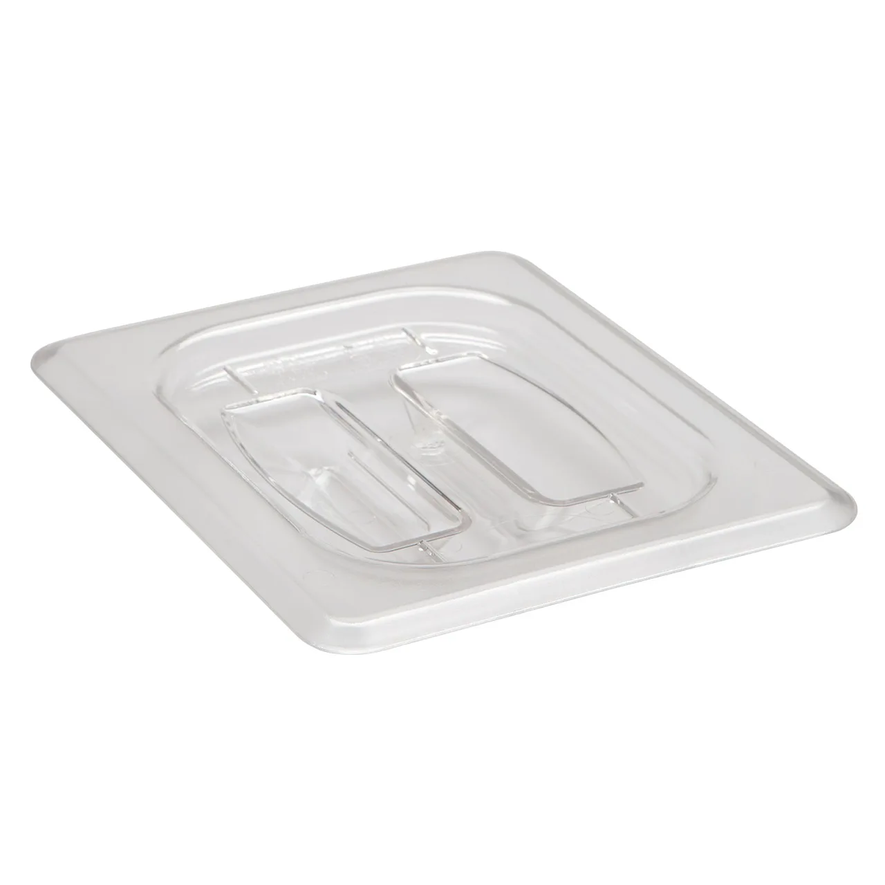 Cambro 80CWCH135 - 1/8 Size Clear Polycarbonate Food Pan Cover With Handle, NSF