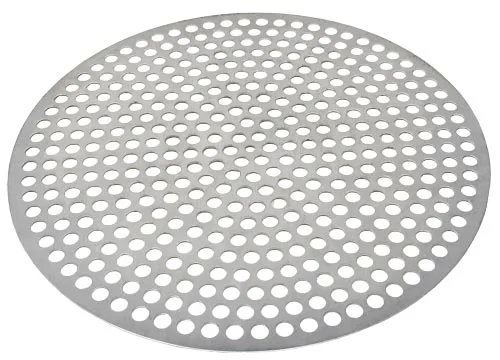 Omcan USA 46742 Commercial Pizza Pan, 10" Round Perforated Aluminum Tray, Ideal For Even Baking