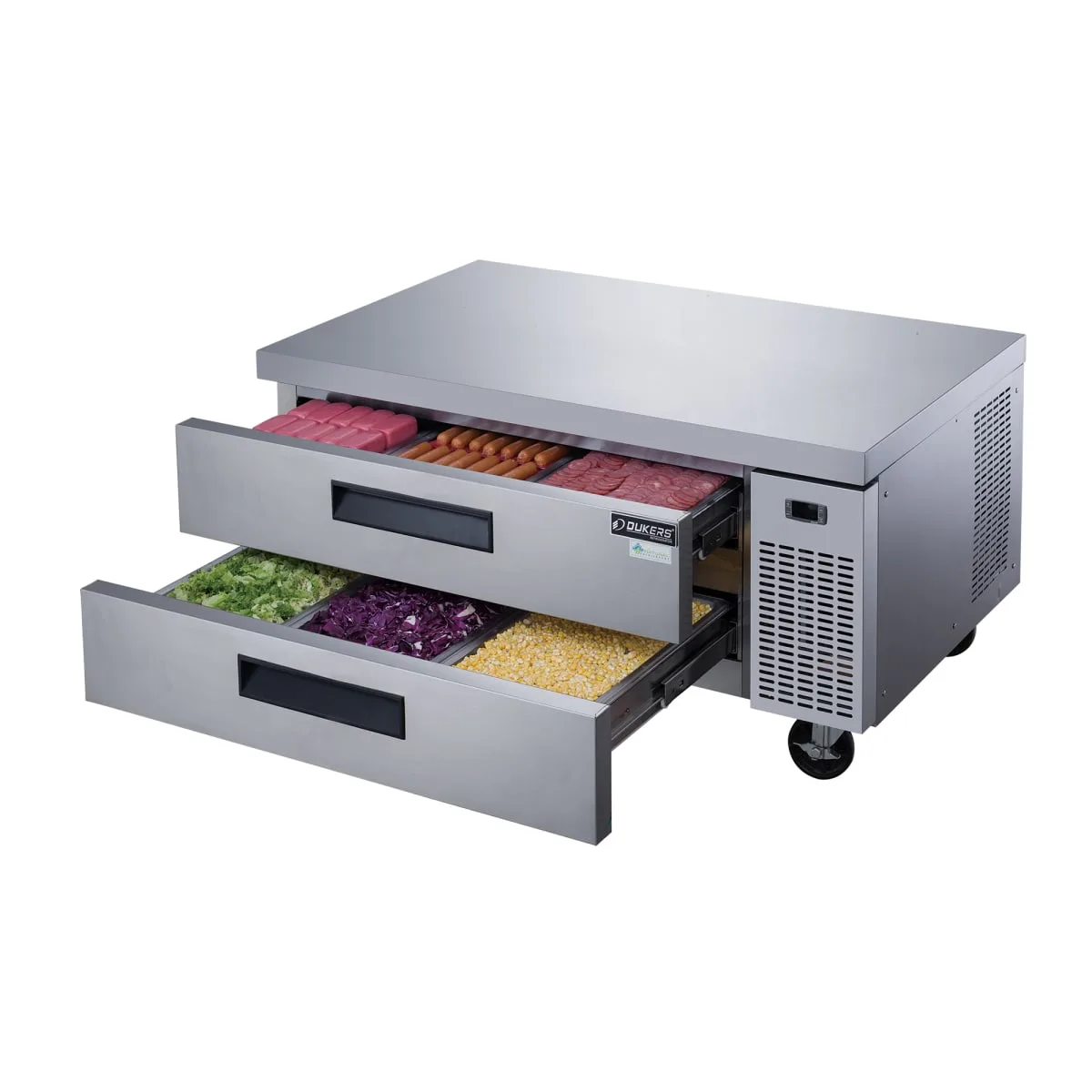 Dukers DCB52-D2 52 1/2" Chef Base w/ (2) Drawers - 115v