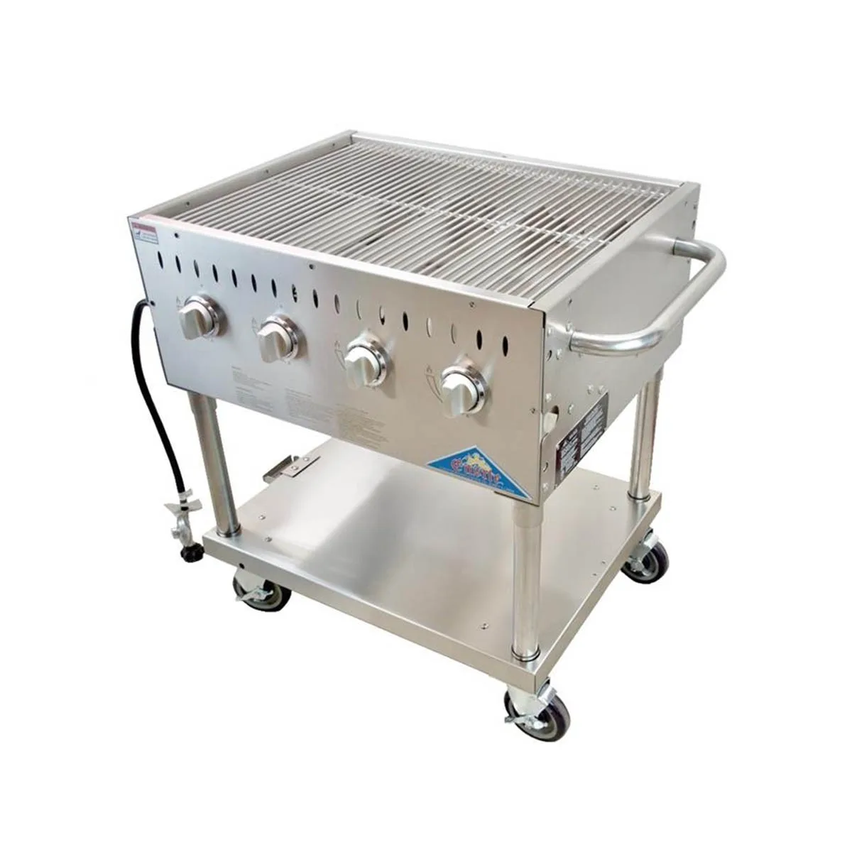 Comstock-Castle CS-GBBQ-30 34" Portable Outdoor Grill w/ (4) Burners, 64.000 BTU