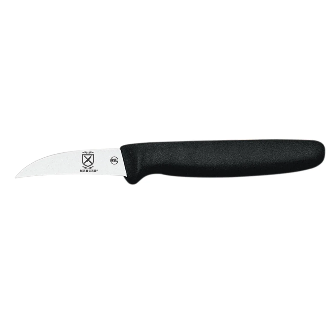 Mercer M12602 Paring Knife – 2.5" Beak Blade, Black Poly Handle, Stainless Steel, NSF Certified
