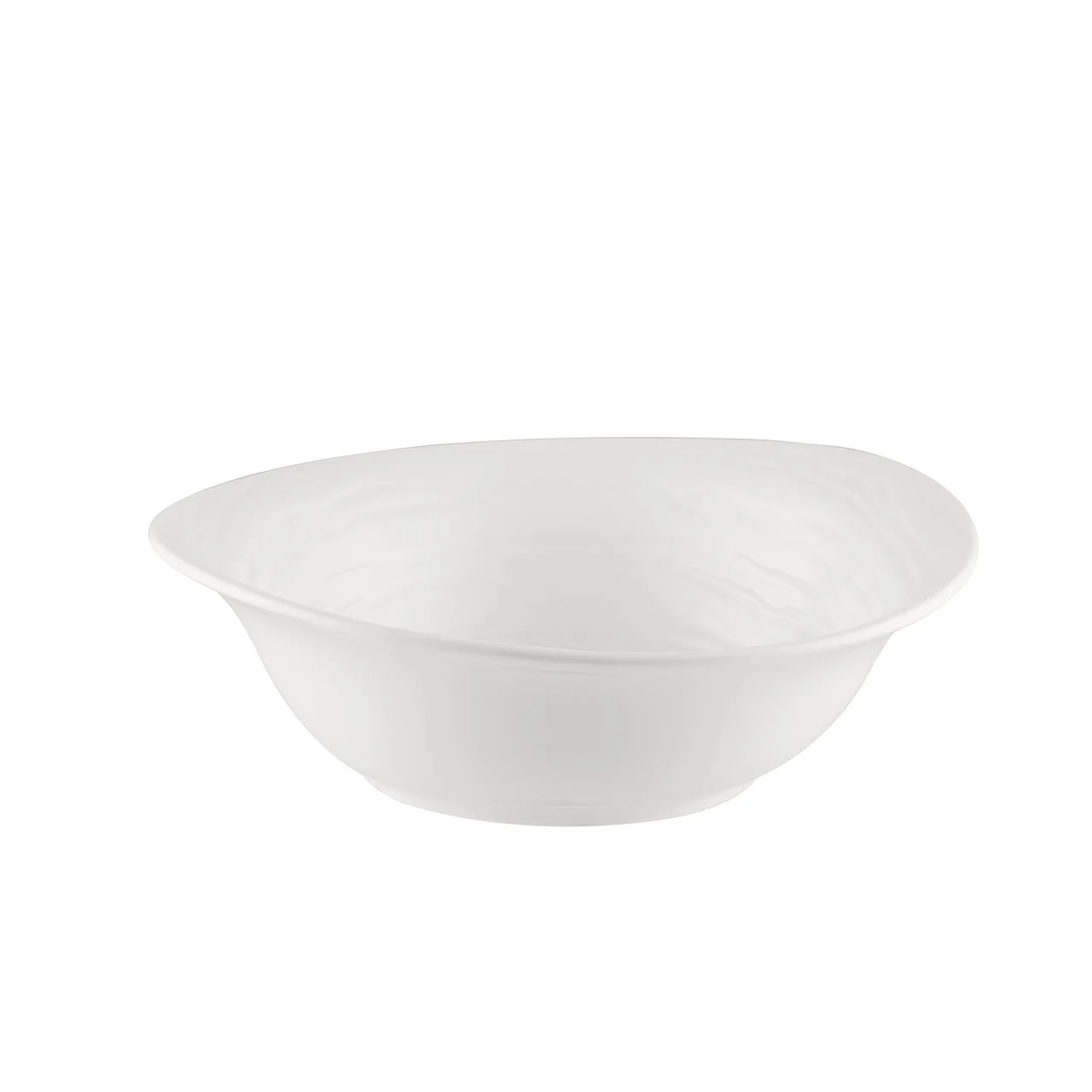 CAC China BHM-B9 Bowl, 9" Diameter, 27.5 oz Capacity, Round Embossed Porcelain, Bone White - 1 Dozen