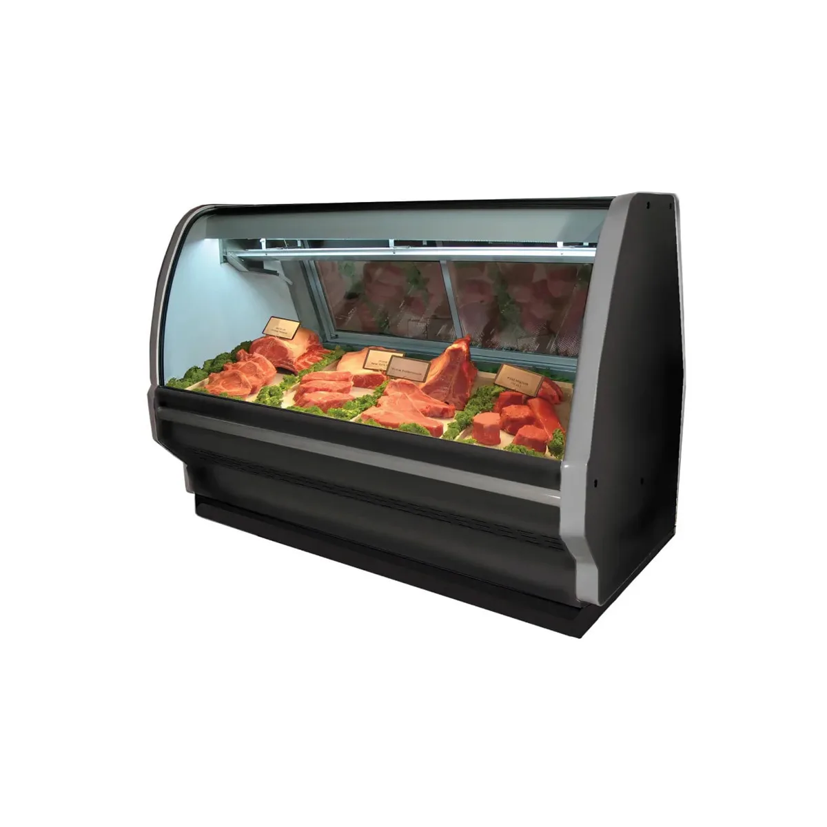 Howard-McCray SC-CMS40E-6C-S-LED 76" Single Duty Curved Refrigerated Meat Display Case