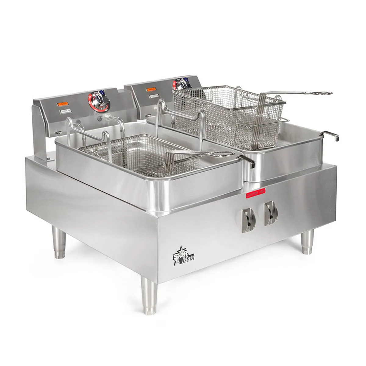 Star 530TF Countertop Split Pot Electric Fryer w/ 30 Lb Capacity, Single Basket, 208/240V