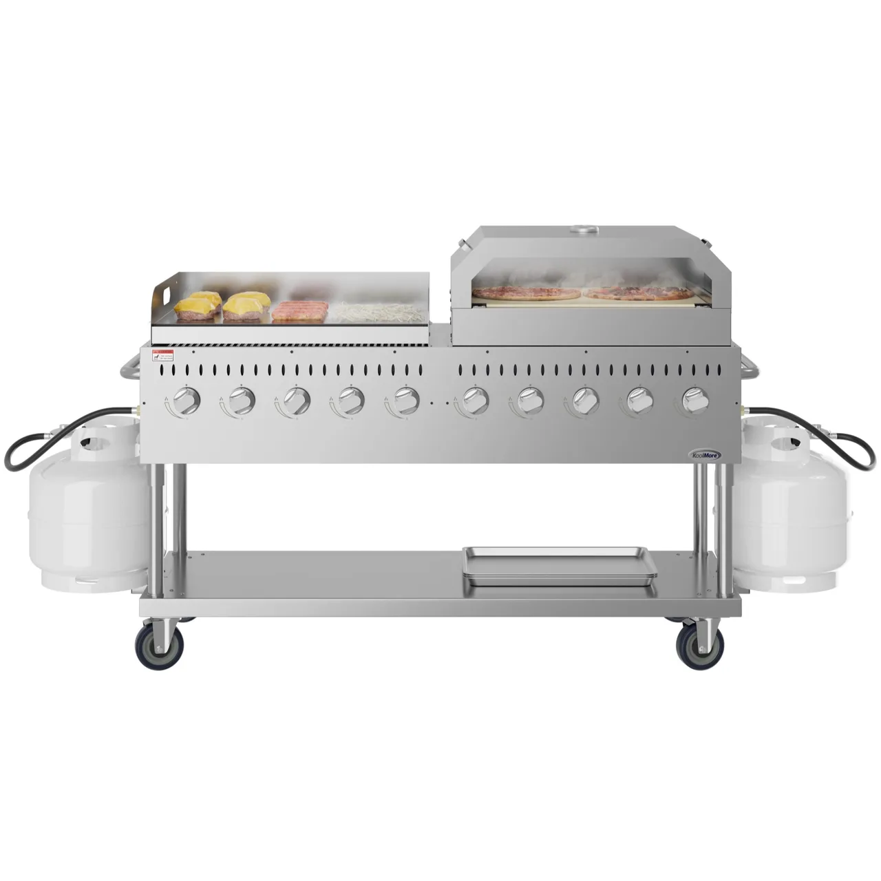 Koolmore CGKIT7-G36P36 72" Outdoor Gas Grill, (10) Burner