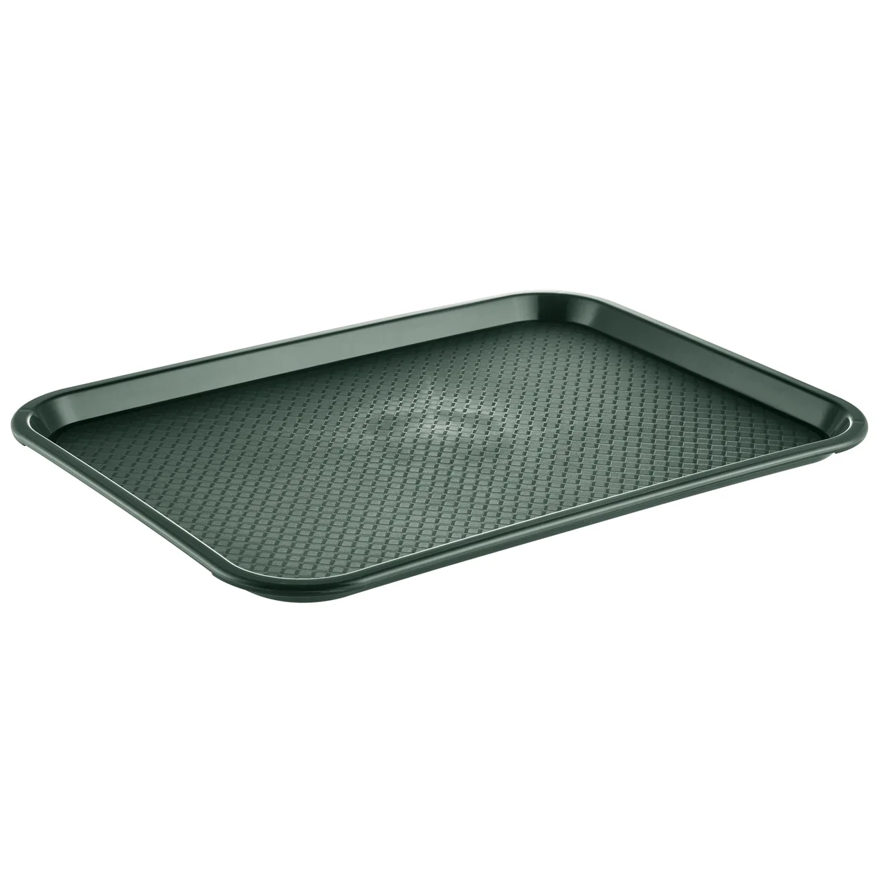 CAC China DSPT-1418G Fast Food Cafeteria Tray, 18"L x 14"W, Polypropylene, Green