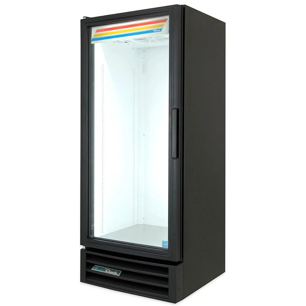 True GDM-12-HC~TSL01 24" 1-Section Glass Door Refrigerated Merchandiser in Black, 12 Cu. Ft.