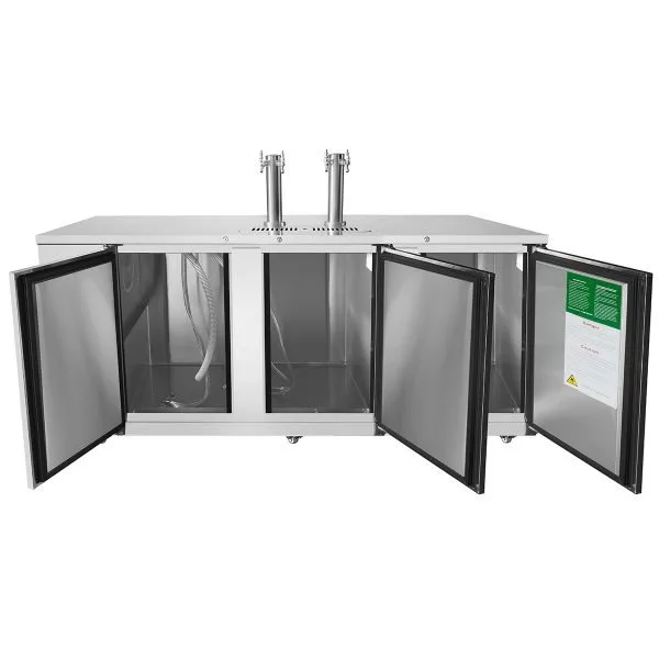 Atosa USA MKC90GR 89" 2 Towers Draft Beer Cooler Dispenser, 30.1 cu. ft.