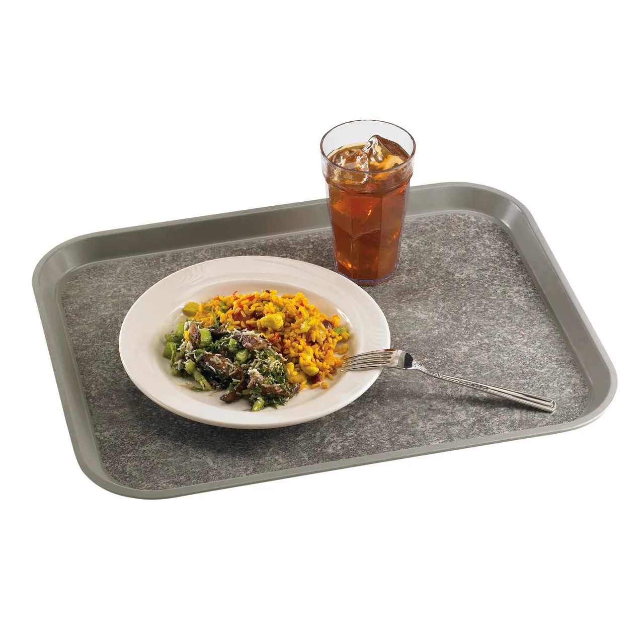 Cambro 1520VC381 Rectangular Tray 15" x 20" Non‑Skid Fiberglass Gray with Titan, NSF, Made in USA