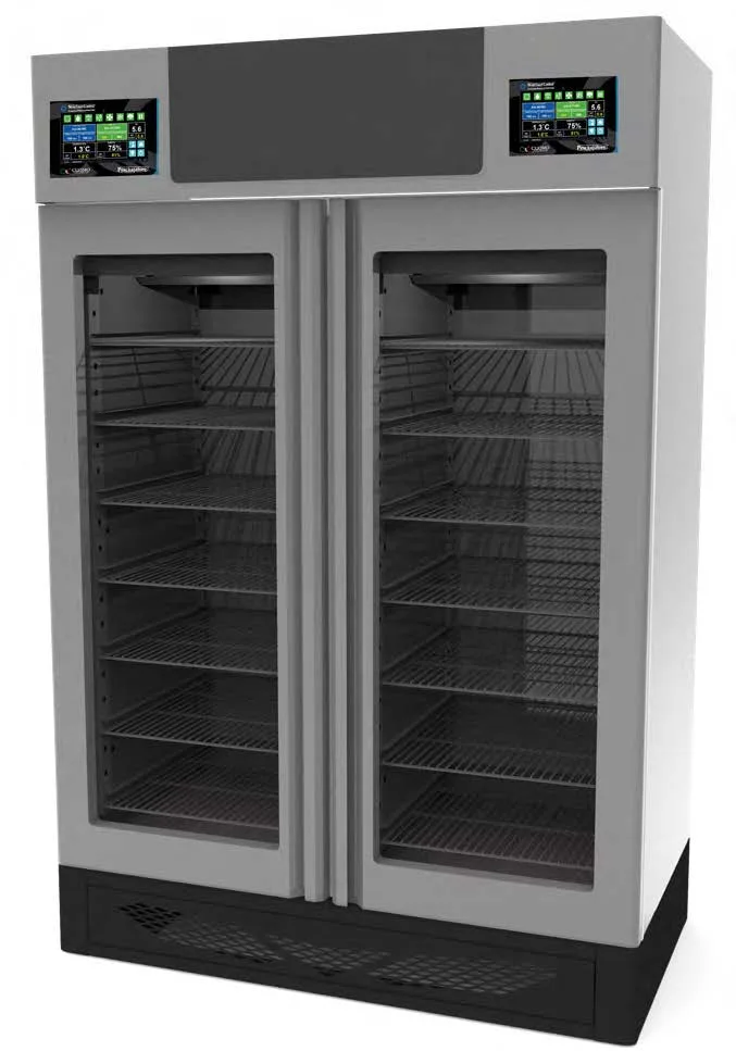 Omcan USA 49005 Pesciugatore Fish Curing Cabinet – 57.7”W, 440 lb Capacity, 32°F–95°F, Stainless Steel, 3700W, 14 Racks