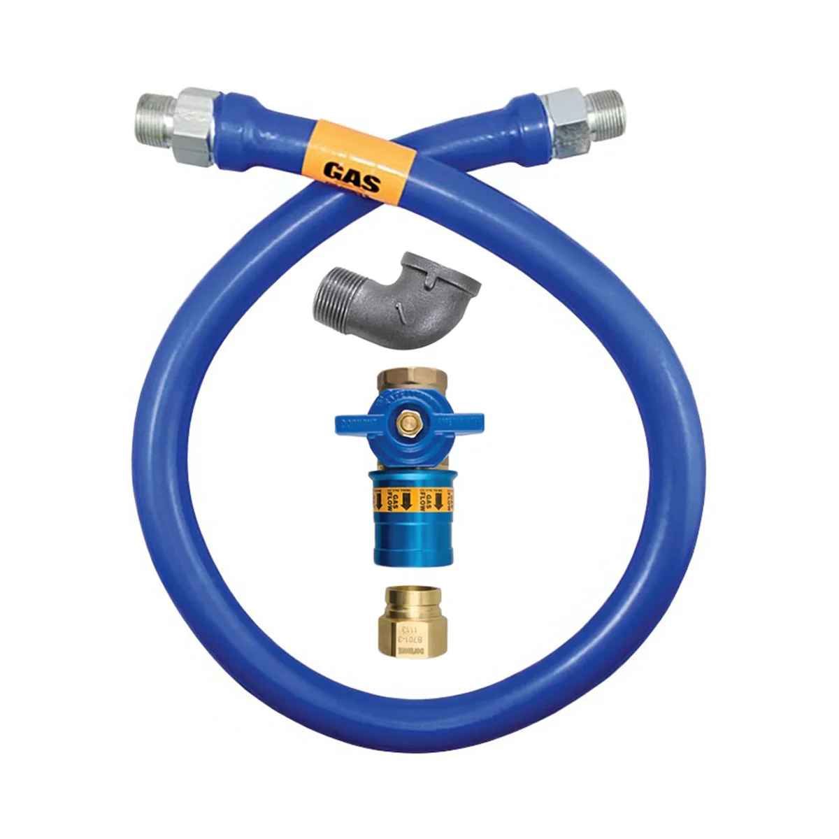 Dormont 16100BPCF24 Safety Quik 24" Gas Connector Kit w/ Elbow, 1" Diameter
