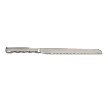 Browne USA 573151 Meat Carving Knife, 13.5" Stamped, Steel Handle, Mirror, Serrated, 2.5 mm Thick
