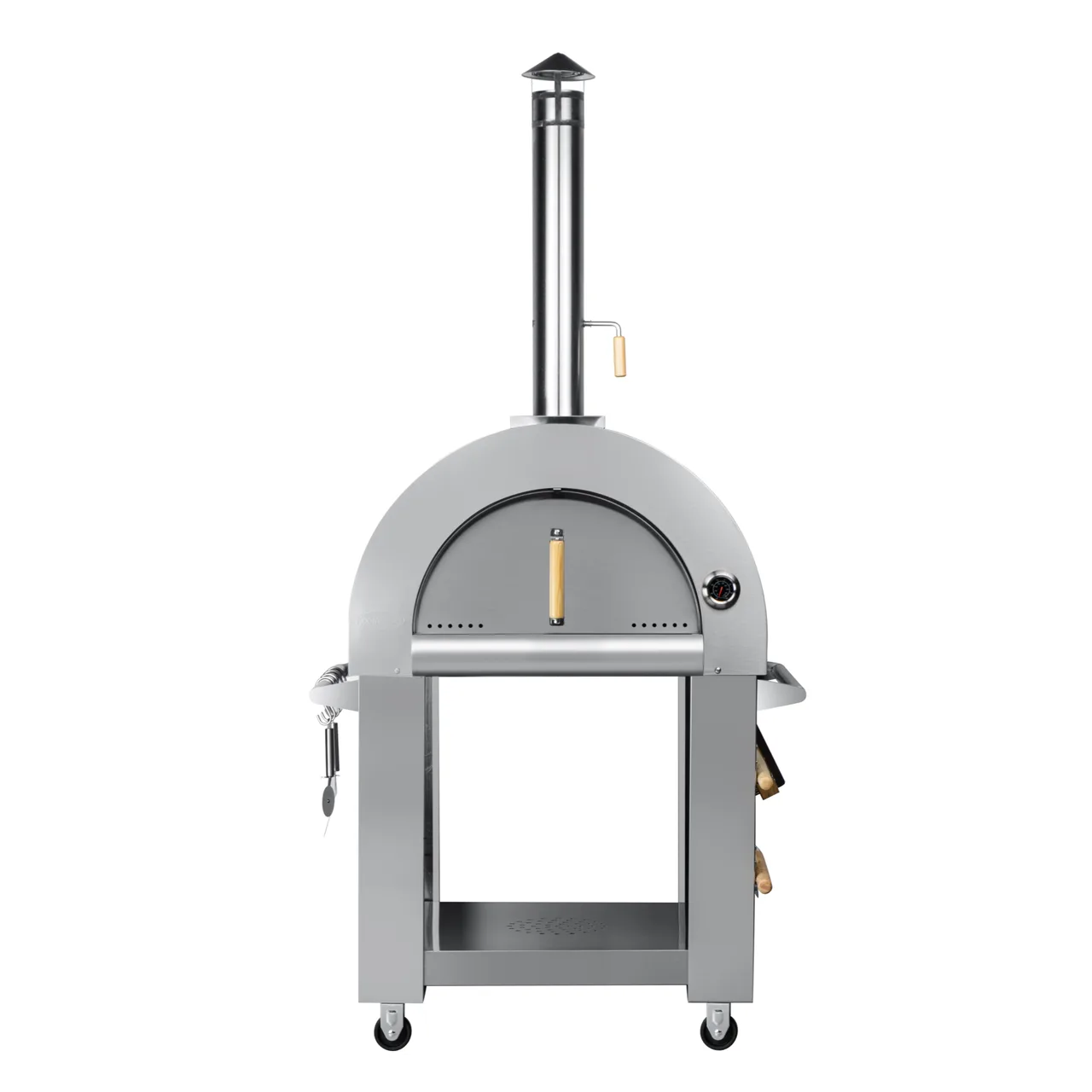 Koolmore KM-OKS-WFPO Wood Fired Pizza Oven, 32"W, Flue Tamper Control