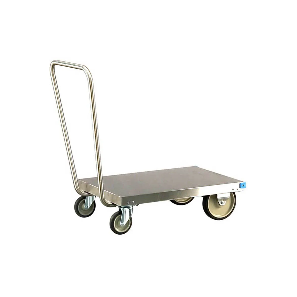 Lakeside 454 Stainless Steel Platform Truck, 20x30, 650 lb, Single Handle, Swivel Casters