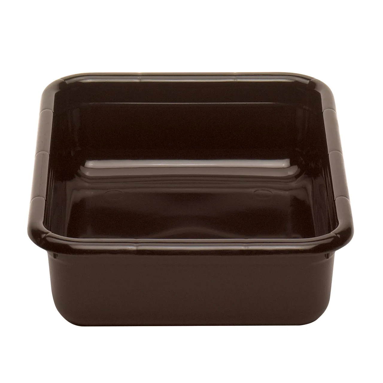 Cambro 1520CBPF131 Cambox® Bus Box, 15-5/16"L x 19-15/16"W x 4-15/16"H, Hi-Gloss Plastic, 1-Compartment, Dark Brown