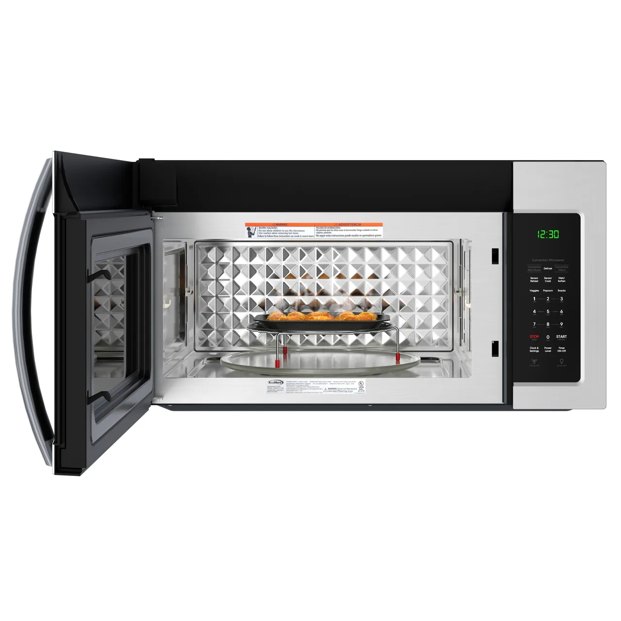 Koolmore KM-MOTC-15SS Commercial Microwave Oven, 31.3"W X 15"D X 16.41"H
