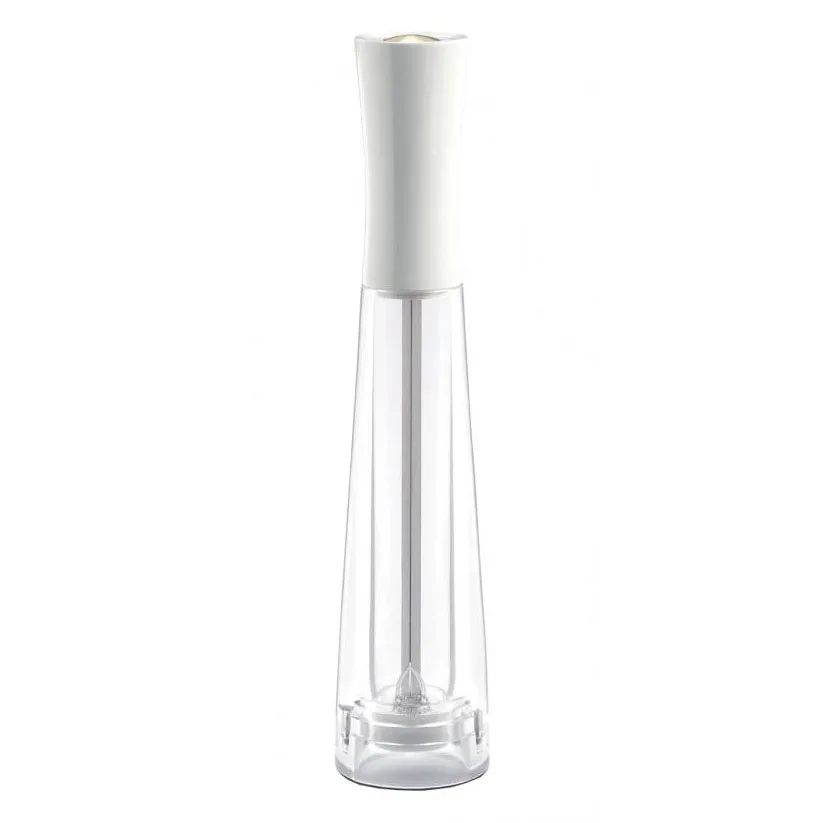 Omcan USA 43702 - Tosca 10" Salt Mill, 26 cm Tall, Wood & Acrylic Steel Mechanism, 20‑Year Guarantee