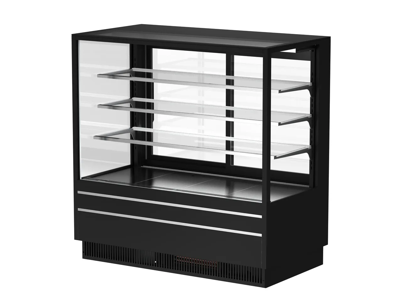 Turbo Air TCGB-60UF-4S-W(B)-N-PB 60" Refrigerated Bakery Display Case, 30.3 cu.ft, R‑290, 115V