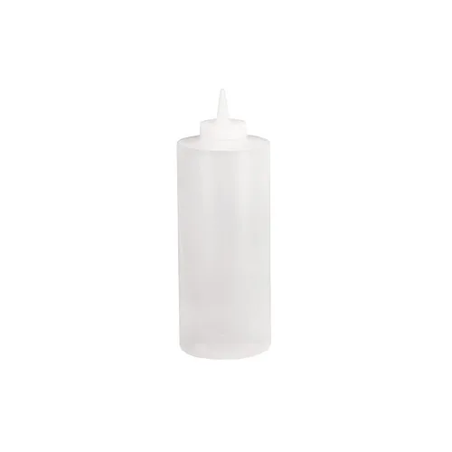 TableCraft Products 32C - 32 oz Polyethylene Squeeze Bottle, 38" Opening, Natural Cone Tip