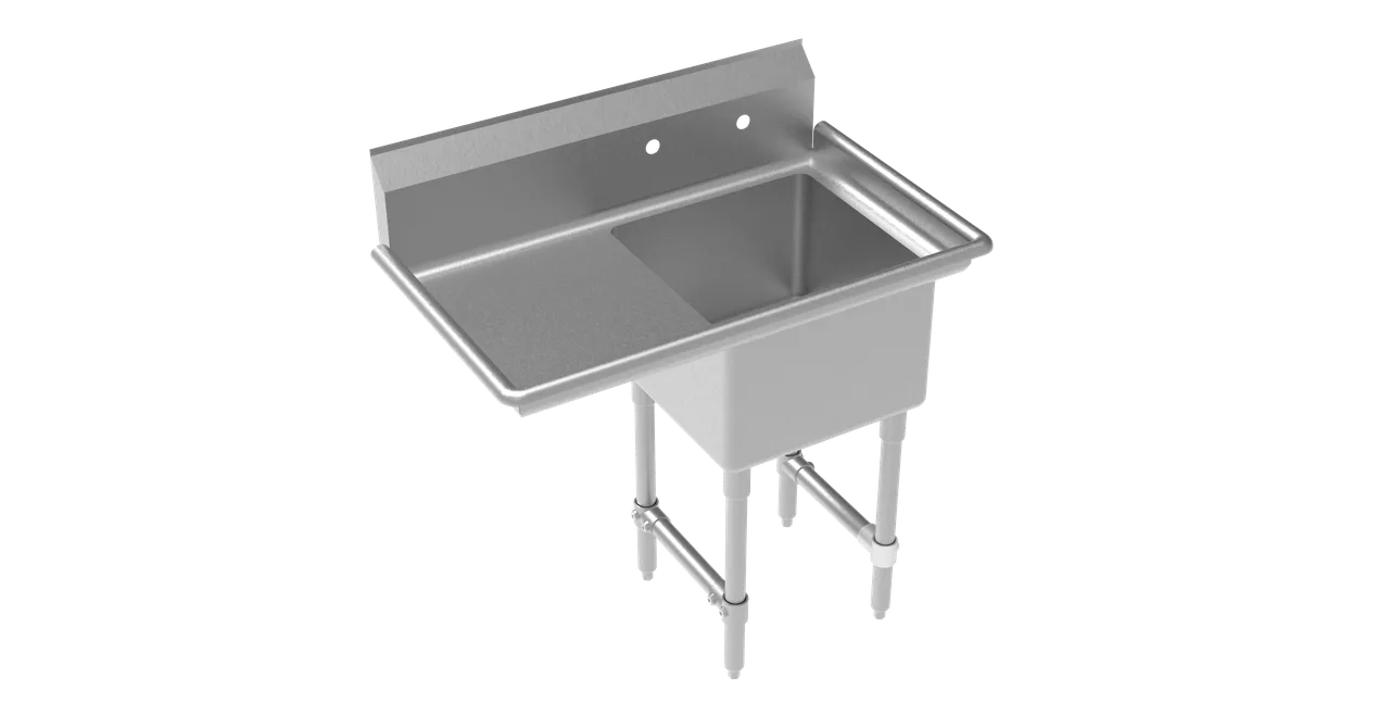 Krowne CS-1818-L-LF One Compartment Sink, 39"W X 24"D X 43"H