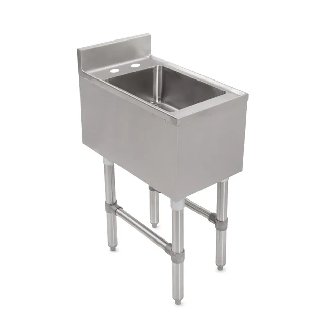 John Boos UBDS-2112 12" Underbar Sink Units, 1 Compartment without Drainboard